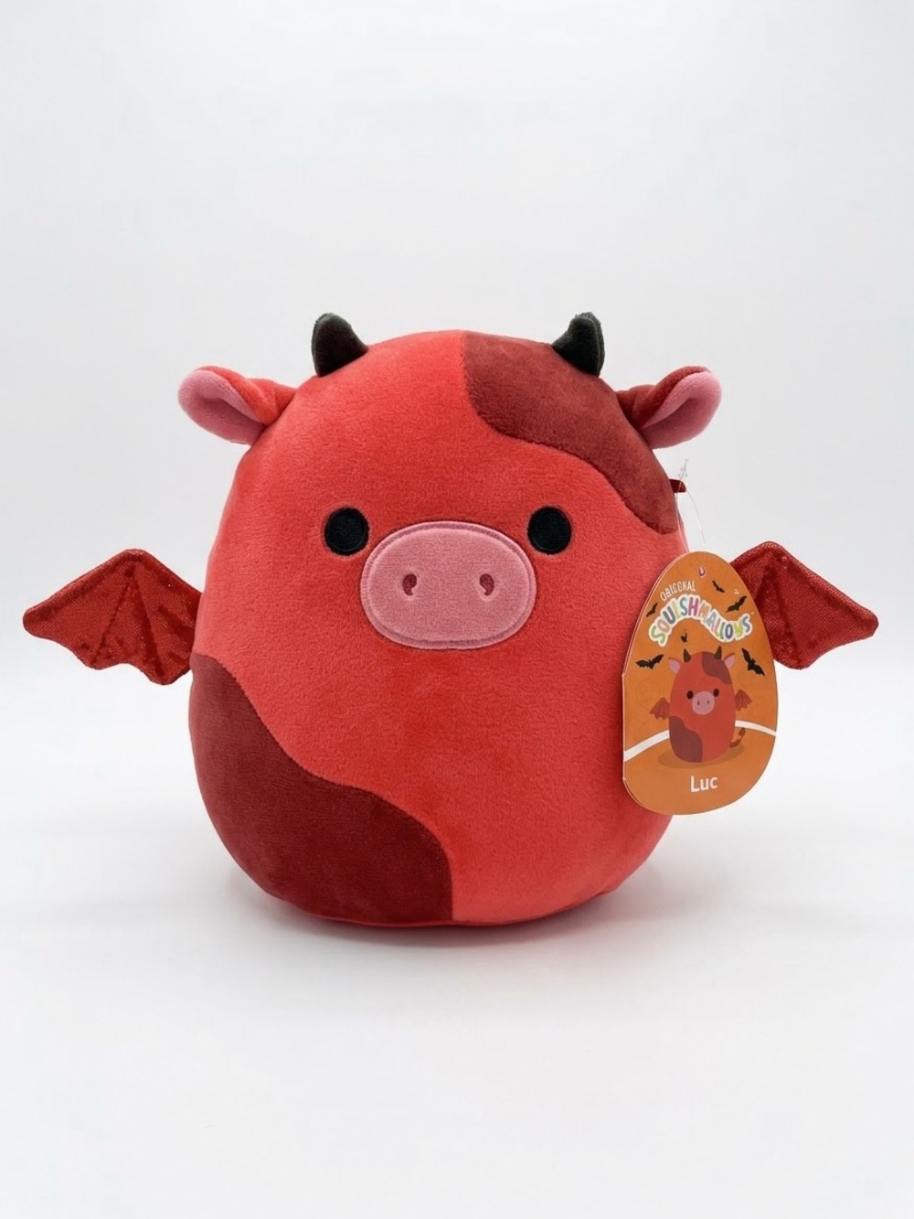 Squishmallows Luc Devil Cow Bat Wings 7โ inches NWT